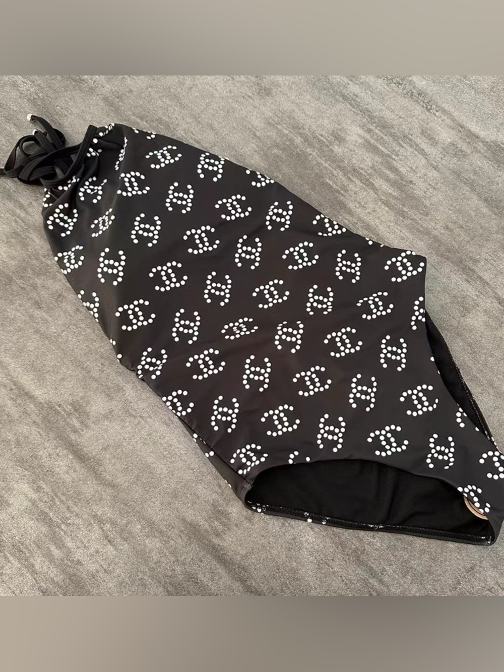 Chanel Black One-Piece Swimsuit